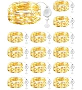 Brightown 14 Pack LED Fairy Lights Battery Operated String Lights, 7ft 20LED Waterproof Silver Wi...