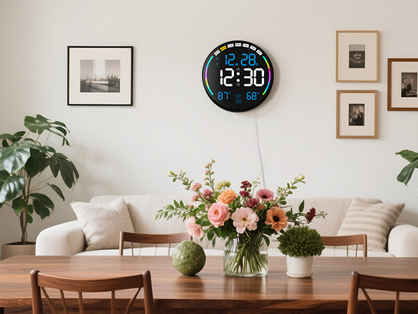 jall 16 large digital wall mount clock