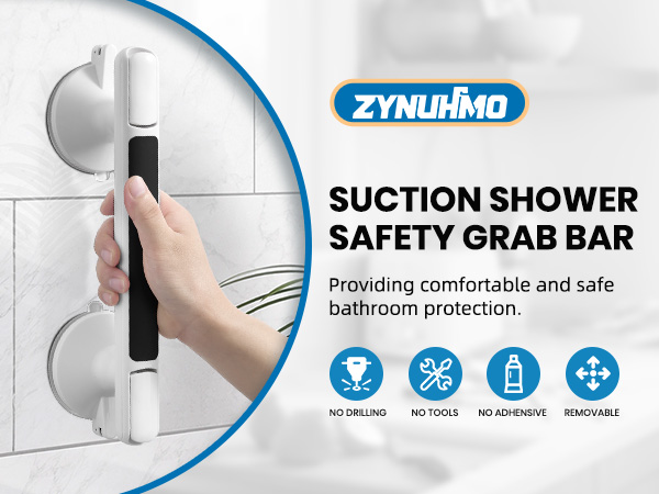 Black Grab Bar for Bathtubs and Showers