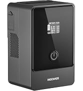 NEEWER V Mount Battery PS099F, PD100W 99Wh 6800mAh Mini V Lock Battery | 2h Fully Charged, PD3.0 ...