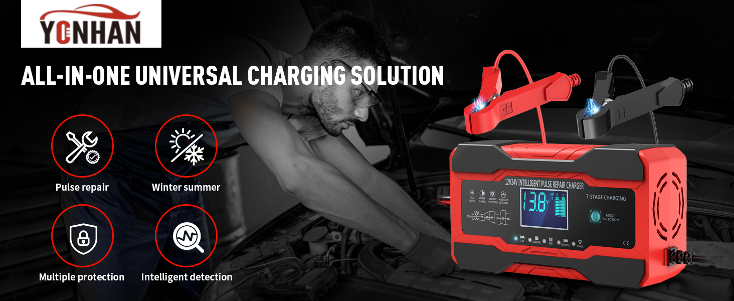 YONHAN Battery Charger 10-Amp
