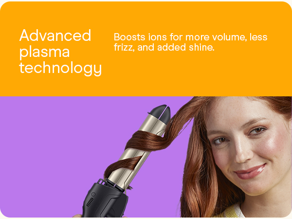 advanced plasma technology - boost ions for more volume, less frizz, and added shine