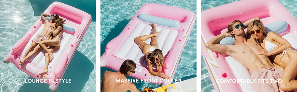 funboy pool float golf cart chaise lounger tube towel yacht towel party beach summer cocktail drink