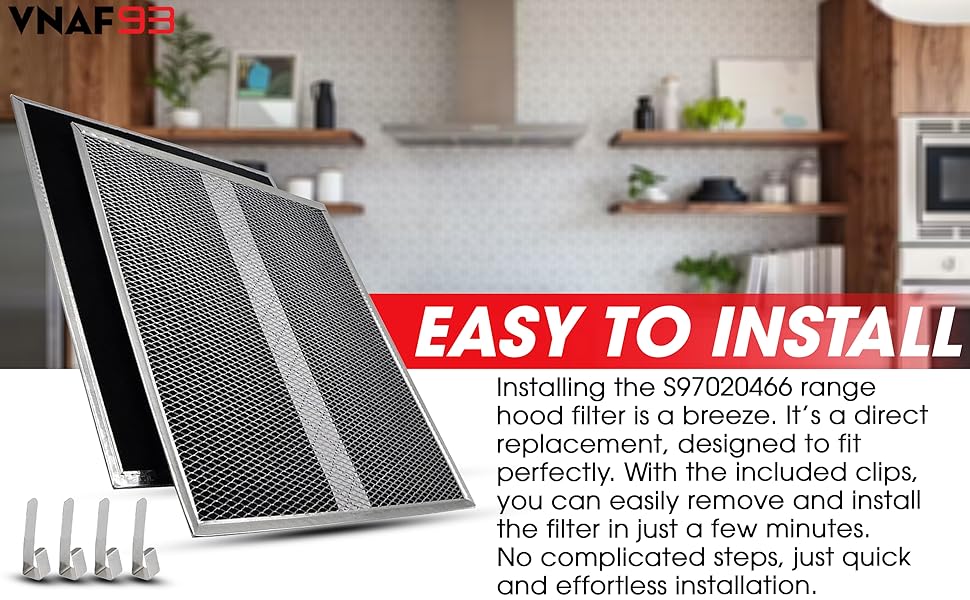 Range Hood Non-Ducted Filter