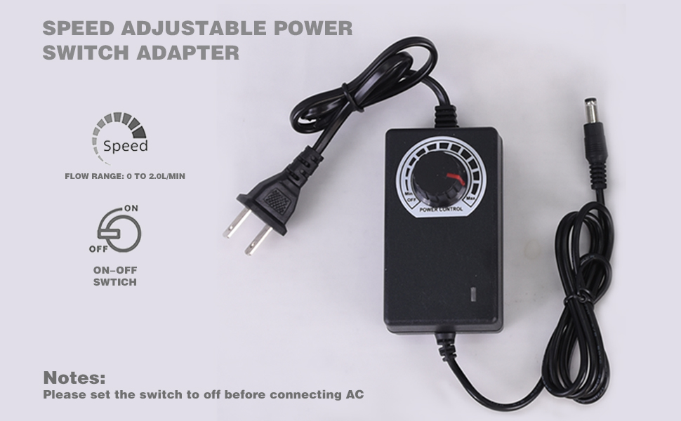 Speed Adjustable Power Switch Adapter