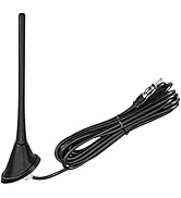 Eightwood Car Stereo AM FM Radio Antenna, Universal Roof Mount Antenna Replacement with Mount Bas...