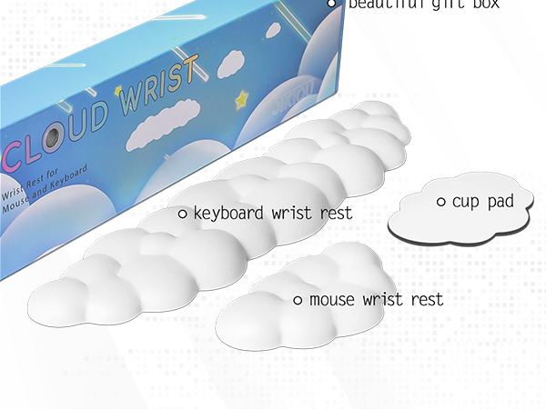 cloud keyboard wrist rest
