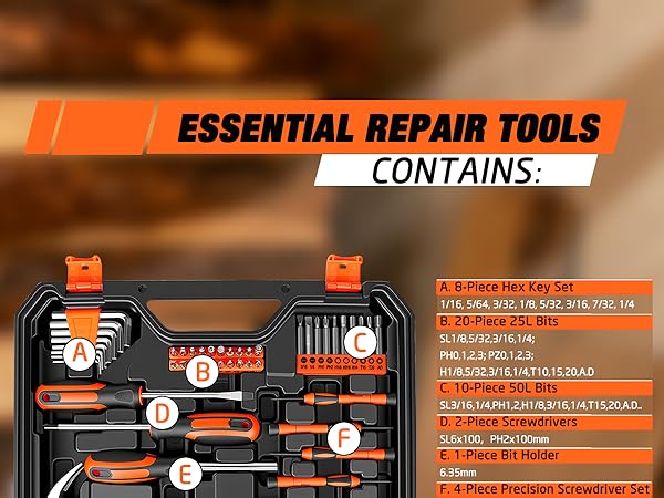 139 PCS Tool Set with 8v Drill