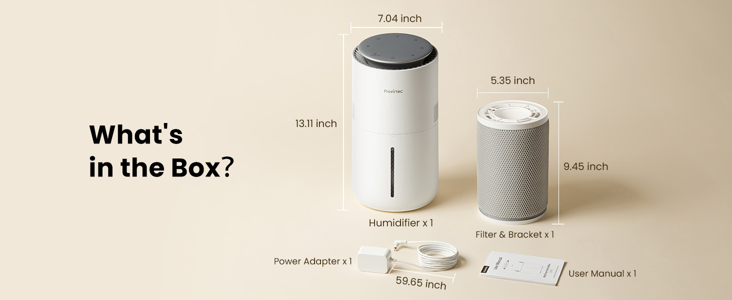 evaporative humidifier bedroom easy clean small baby nursery cool mist home office desk dorm room