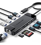 Lemorele 10 in 1 USB C Hub with 2 HDMI Ports, PD Charging, SD/TF, 5 USB C/A Ports, Laptop Docking...