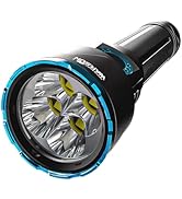 WARSUN 10000 Lumens High-Powered Flashlight – Ultra Bright, Durable Aluminum Body, Rechargeable L...