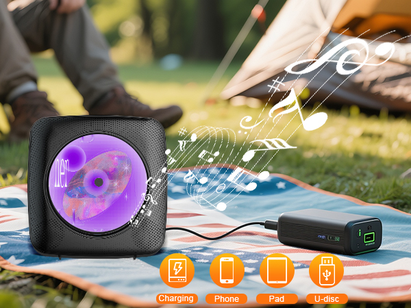 Portable CD Player with headphones