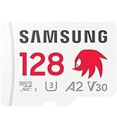 Samsung PRO Plus Sonic The Hedgehog + Adapter microSDXC 128GB Memory Card, Up-to 180 MB/s, UHS-I,...