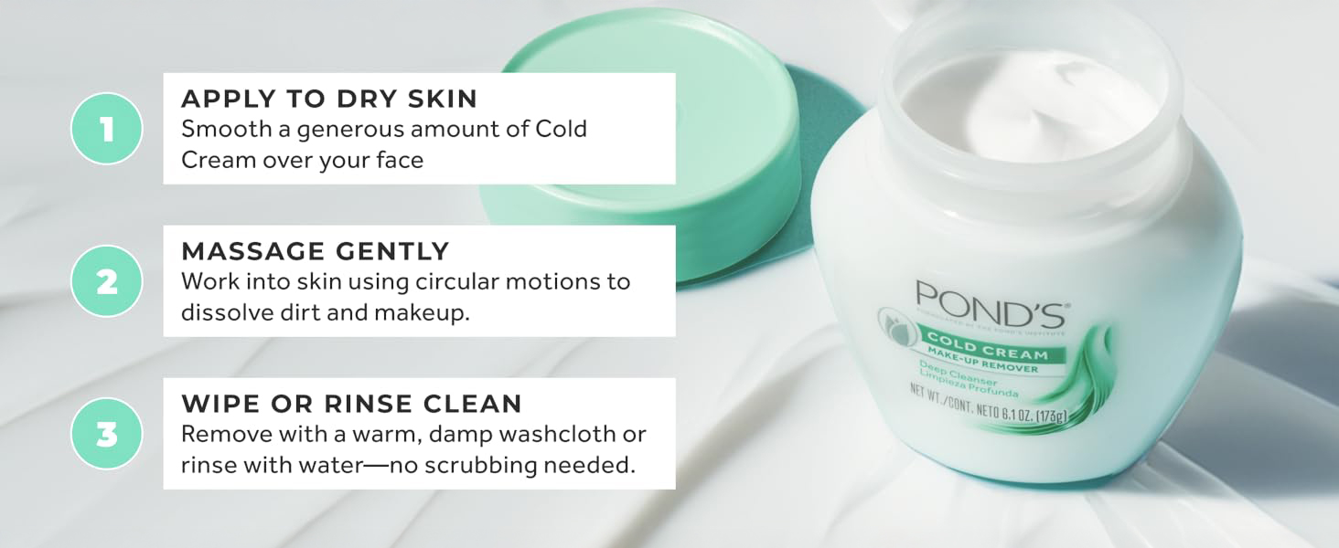 Pond&amp;#39;s Cold Cream Skin Application