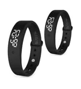 2PCS Vibrating Alarm Clock for Heavy Sleepers Kids Digital Watch with Timer Potty Training Deaf P...
