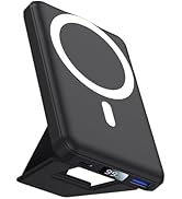 AOGUERBE for Magsafe Power Bank, 10000mAh Foldable Wireless Portable Charger with LED Display, 3 ...