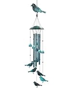 Askhald Bird Wind Chimes for Outside Windchimes Outdoors with 6 Wind Bells Hanging Decor for Pati...