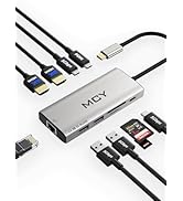 MCY Laptop Docking Station Single 8K,Dual Monitor 4K@60Hz,10 in 1 USB C Hub Ethernet,Multiple USB...