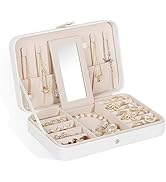 GUKA Travel Jewelry Case, Portable Jewelry Travel Organizer, PU Travel Jewelry Case Organizer for...