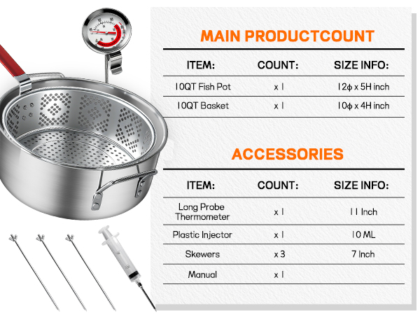 10qt fish fryer kit