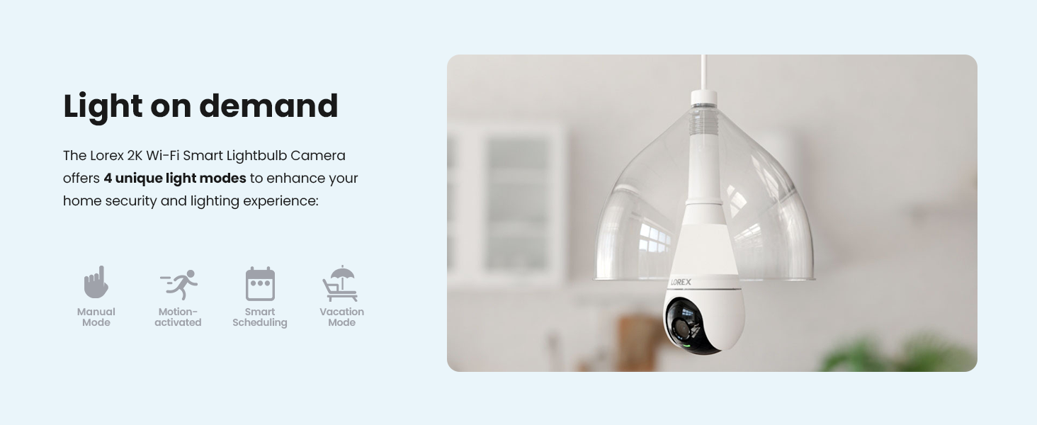 SL300 Lorex 2K Wi-Fi Smart Lightbulb Camera