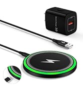 Samsung S25 Plus Wireless Charger Pad for Galaxy S25 Ultra S24FE S24 S23 S22 Z Fold/Flip 6, 15W F...