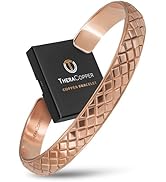 TheraCopper Copper Bracelet for Men &amp; Women — 100% Pure Copper Bracelets — Raw, Solid &amp; Uncoated ...