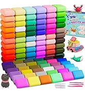 Air Dry Clay 96 Colors, Modeling Clay Kit, Model Magic Sculpting Set, Ultra Light &amp; Soft, Safe No...