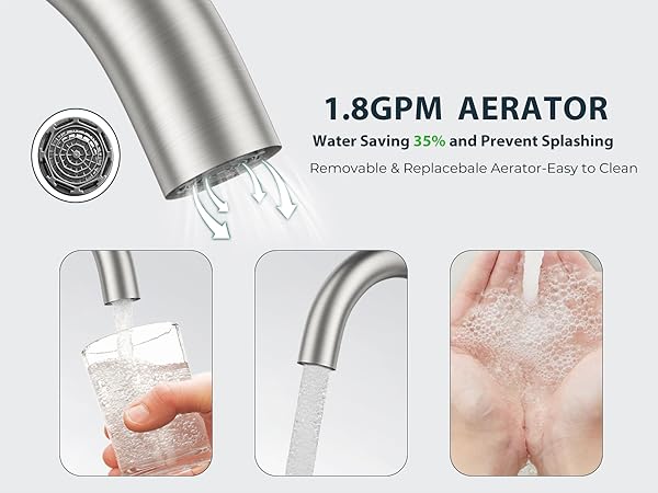 1 hole bathroom faucet