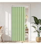 Vatge Closet Curtain for Open Closet - Green Door Curtains for Doorways Accordion Style Door Curt...