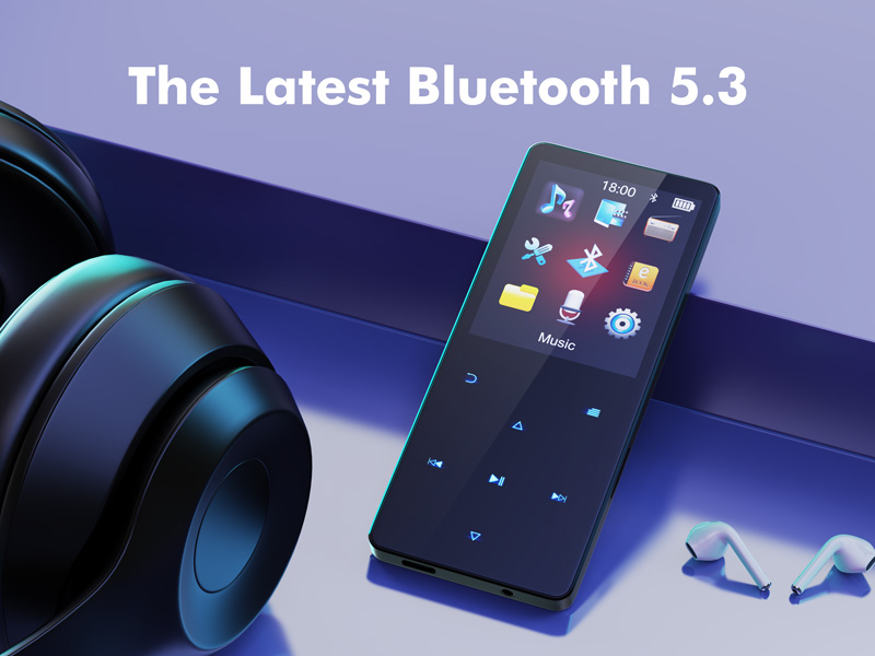 64GB MP3 Player Bluetooth 5.3 Portable MusiC MP3-Player 