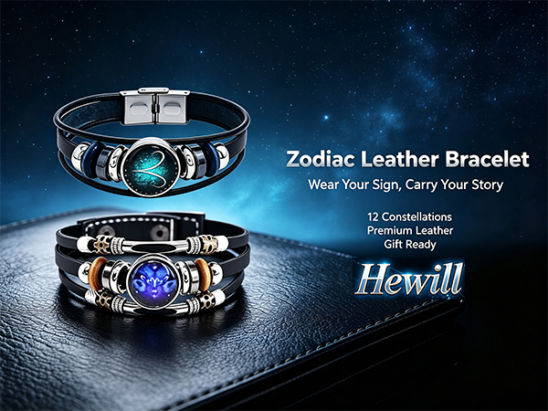 2Pcs Zodiac Sign Bracelets