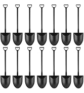 DIYASY 100 Pcs Mini Shovel Spoons, Plastic Shovel Spoon for Desserts Halloween Disposable Tiny Sh...