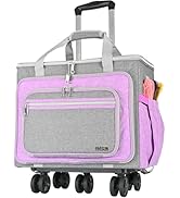 FINESUN Rolling Tote Bag for Women Teacher Bag Rolling Cart Briefcase with Wheels Carry on Wheele...