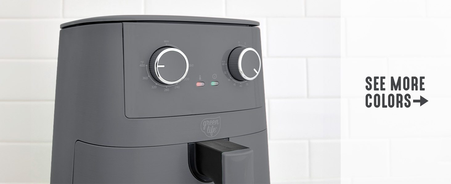 GreenLife, Ceramic Nonstick, PFAS-Free, Non-Toxic, Electrics, Air Fryer