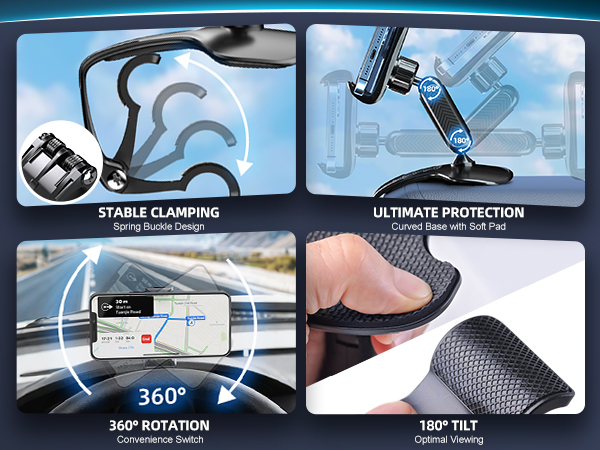 universal 360° dashboard phone holder