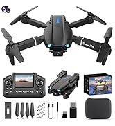 Mini Drone with Camera Remote Control Drones With Screen Display 2.4G Headless Mode, 3 Speed Gear...