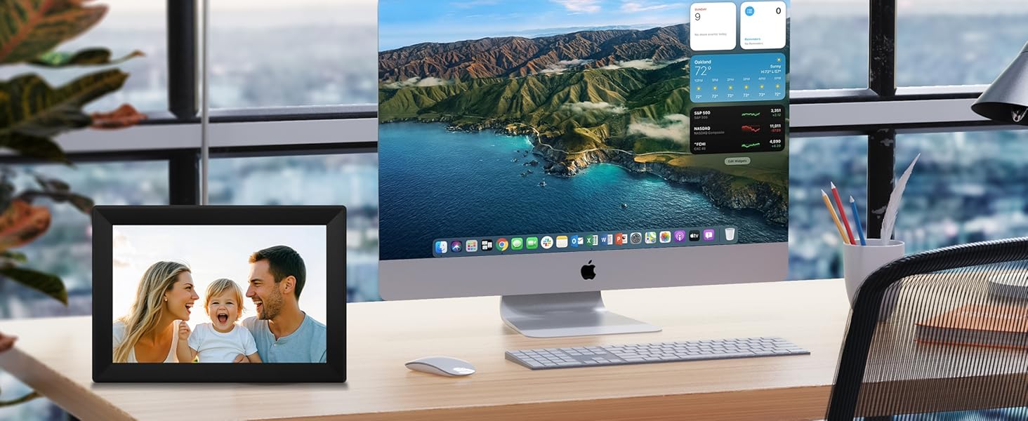 Uhale 10.1inch Digital Picture Frame WiFi Smart Touch Screen Digital Photo Frame