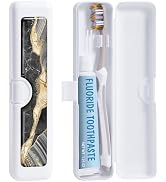 Gerkia Toothbrush Travel Case - Colorful Pattern, Holder and Covers for Toothbrushes, Includes To...