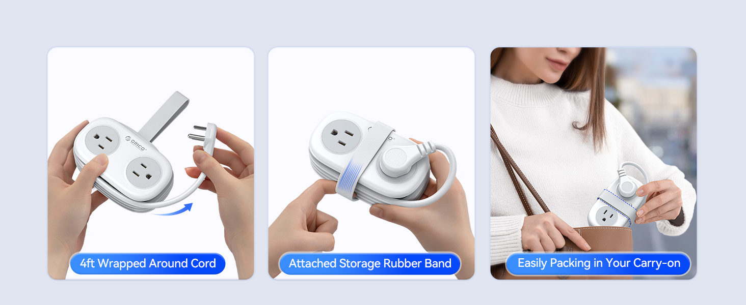 PD20W Travel Power Strip