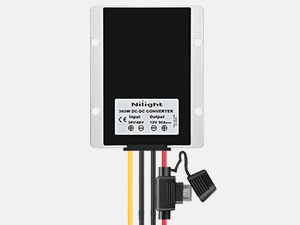 Nilight 360W 48V 36V to 12V 30A DC Converter Regulator Reducer with Fuse