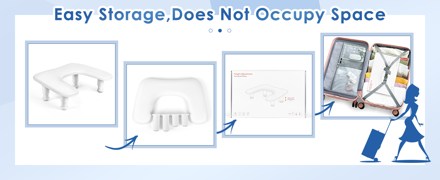 nail arm rest microfiber