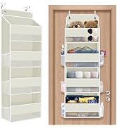 SpaceHacks 1 Pack Over The Door Organizer, Hanging Storage Organizer with Clear Window, 40lb Ultr...