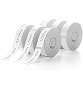 NIIMBOT 6 Rolls Labels Tape for D11/D110/D101 Label Maker, 12x40mm/2 Rolls, 12x75mm/2 Rolls, 12.5...