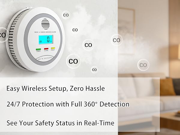 carbon monoxide and smoke detector