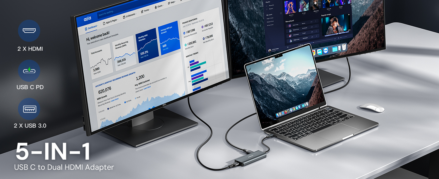 Dual HDMI Docking Station