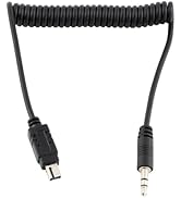3.5mm to N3 Camera Shutter Release Cable Remote Control Cord Speedlight Flash Trigger Connect Spr...