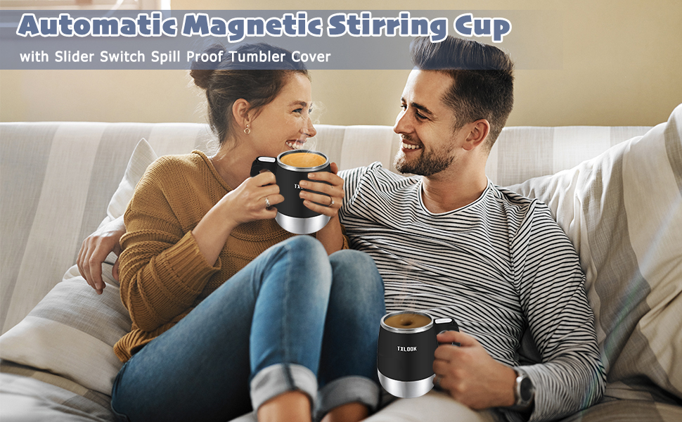 Rechargeable automatic magnetic Self stirring coffee mug electric Mixing Cup