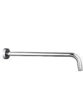 12 Inch Shower Arm with Flange,Stainless Steel 90 Degree Rain Shower Head Extension Arm,Wall-Moun...
