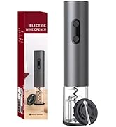 AISINING Electric Wine Opener, Battery-Powered Aluminum Alloy Bottle Opener with Silicone Buttons...
